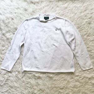 Lauren Ralph Lauren Mock Neck Sweater White Size M